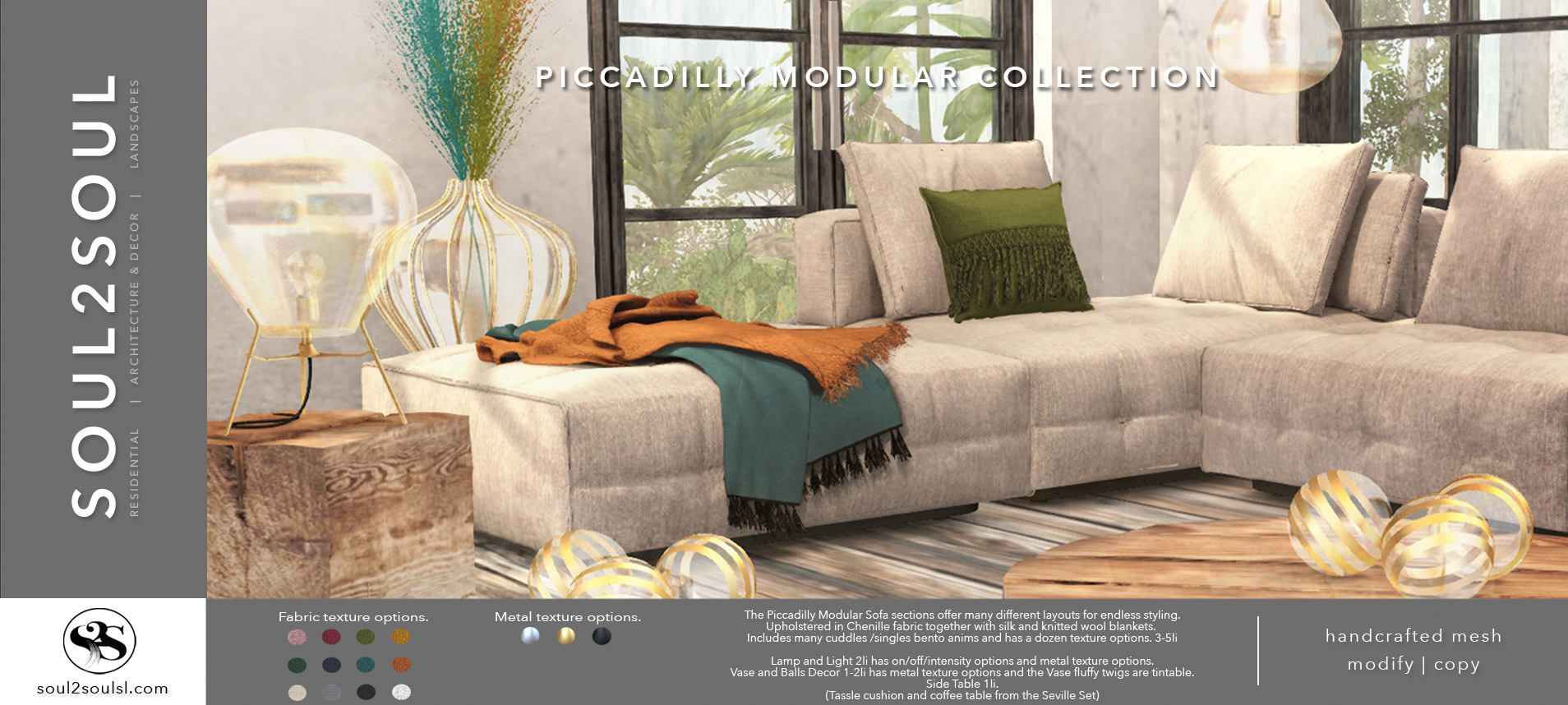 Piccadilly Modular Collection at The Liaison Collaborative (TLC) event Piccadilly Modular Collection at The Liaison Collaborative (TLC) event