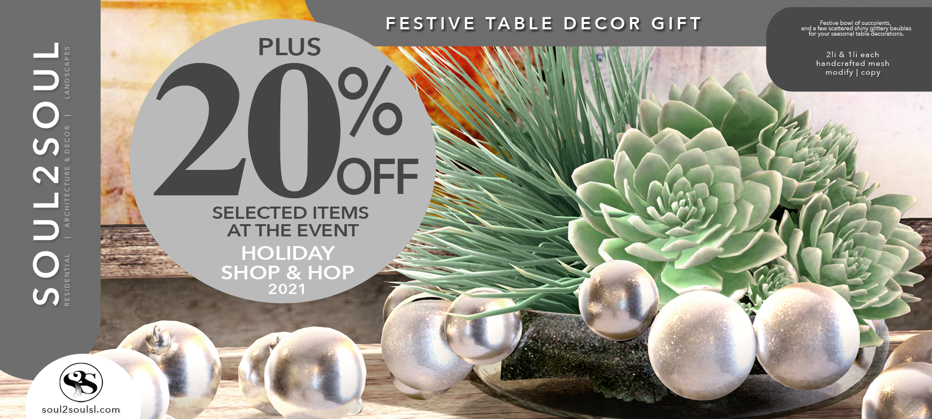 Soul2Soul is at Holiday Shop & Hop 2021