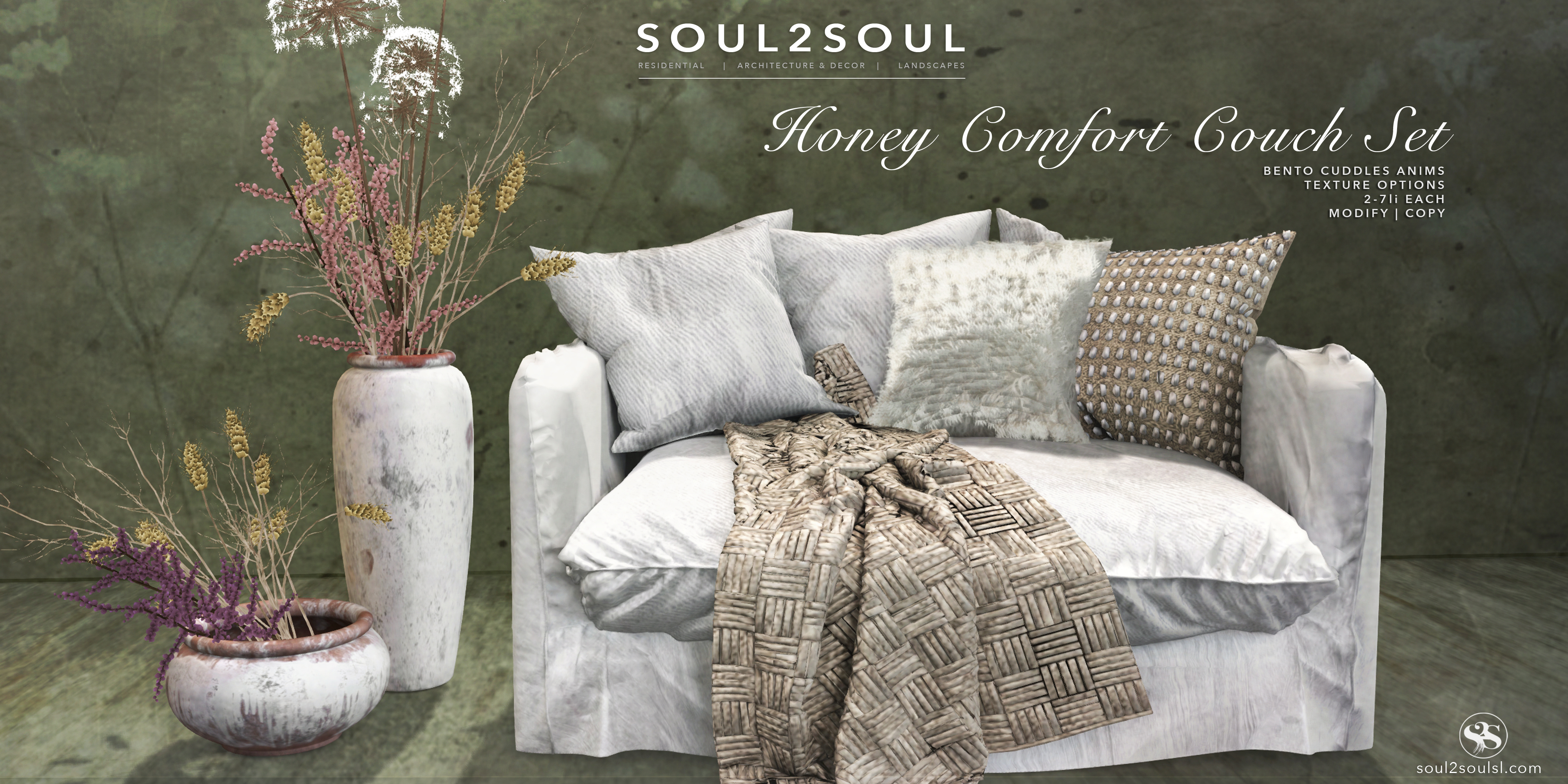 Honey comfort couch set at cosmopolitan