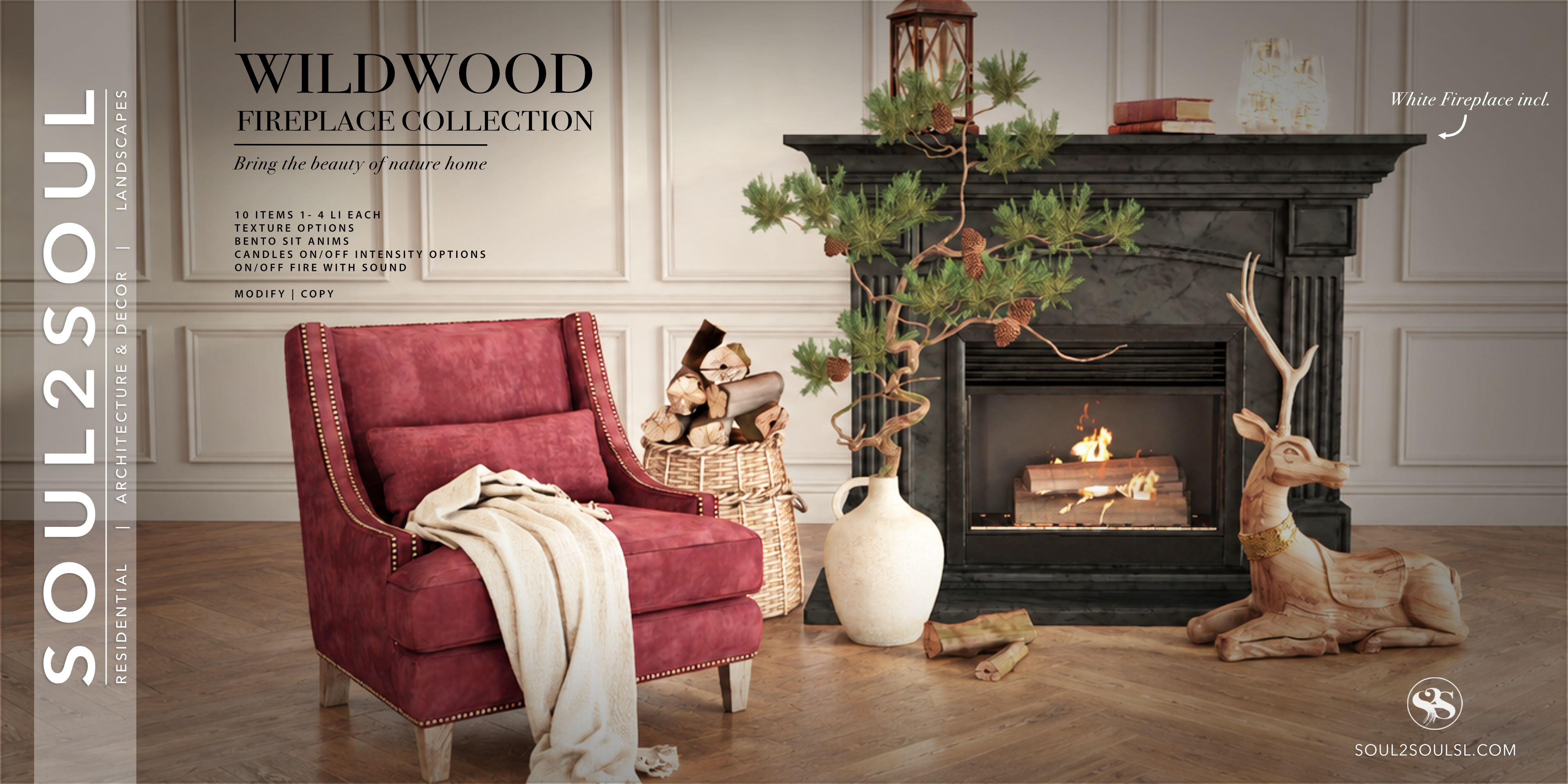 Wildwood Fireplace Collection @ Equal10 Wildwood Fireplace Collection @ Equal10